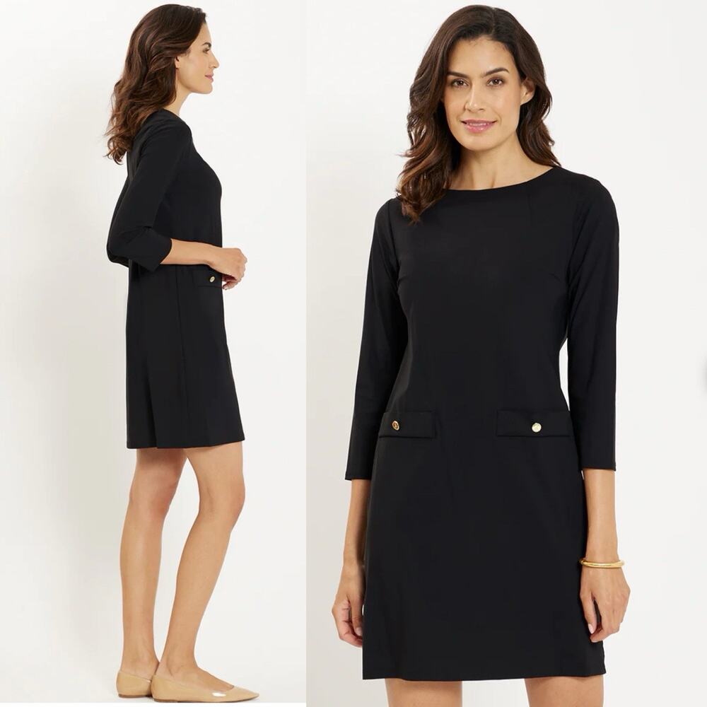 Jude Connally Sabine Dress Black Jude Cloth Size Small Minimalist Classic Chic